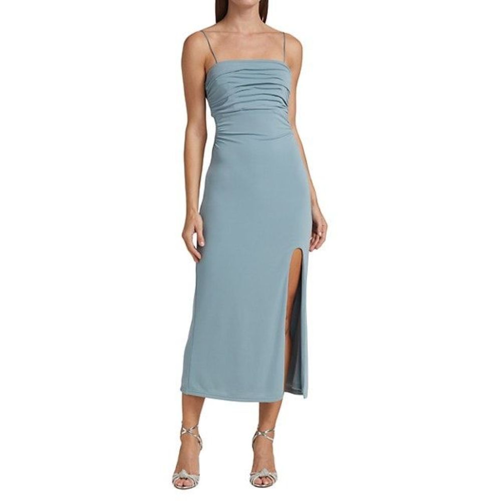 Cinq Sept Mariah Back-Cutout Slip Midi Dress
